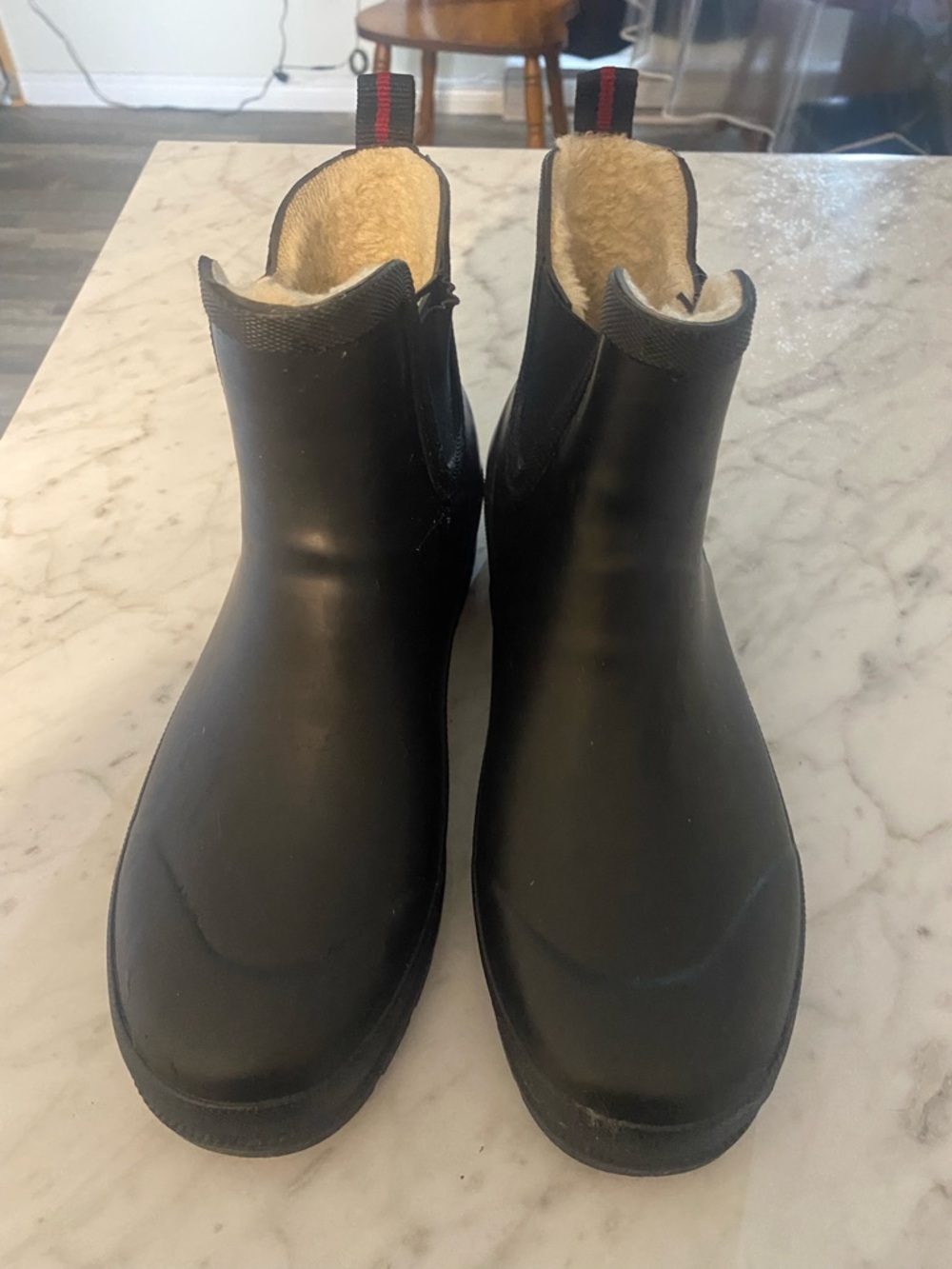 Women’s Tretorn Black Rubber ankle boot  (Size 10)